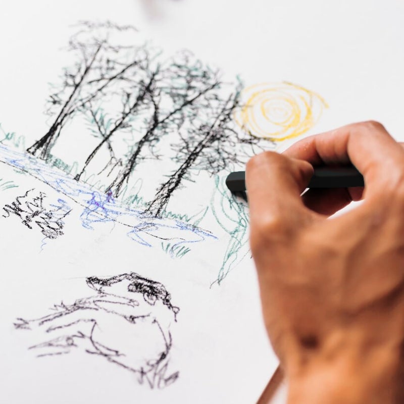 Pro Art Drawing Pastel 2 Per Card, Black B - Image 4